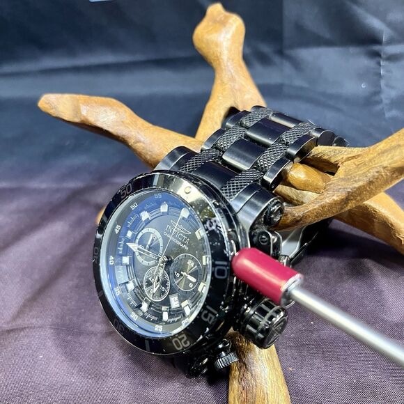 INVICTA Men's Watch 32727 Coalition Forces Black Quartz Chronograph Steel 52mm - Picture 15 of 15